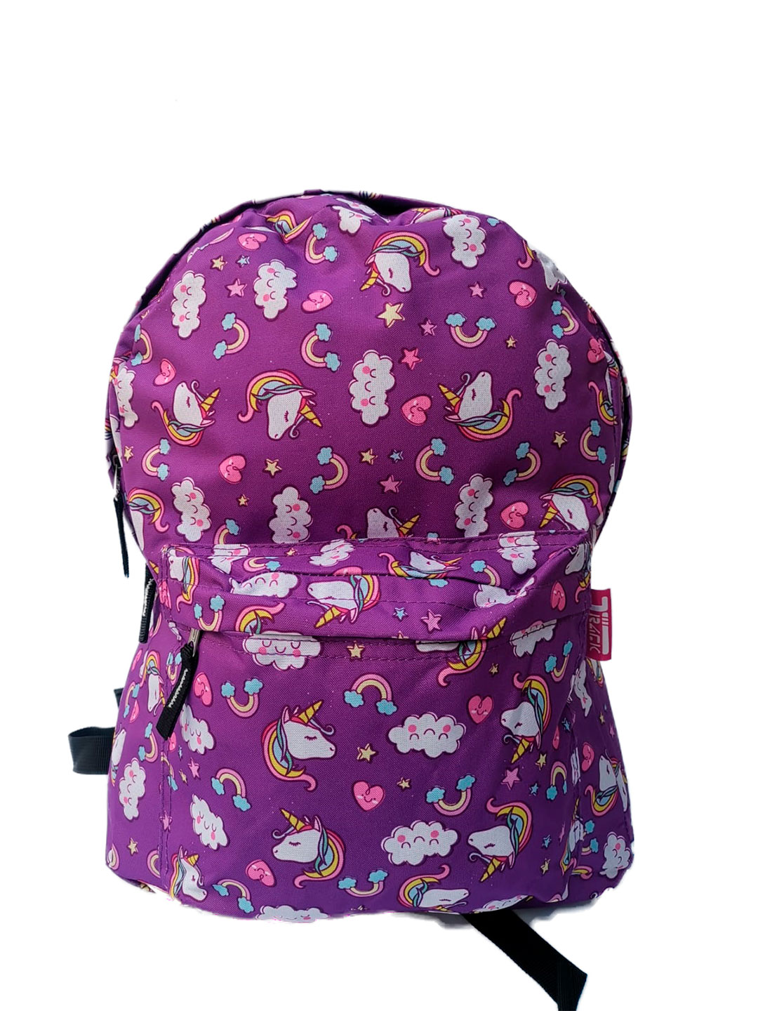 Mochila escolar de Unicornios en color morado