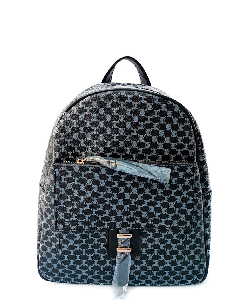 Mochila para Dama en color Negro con Azul