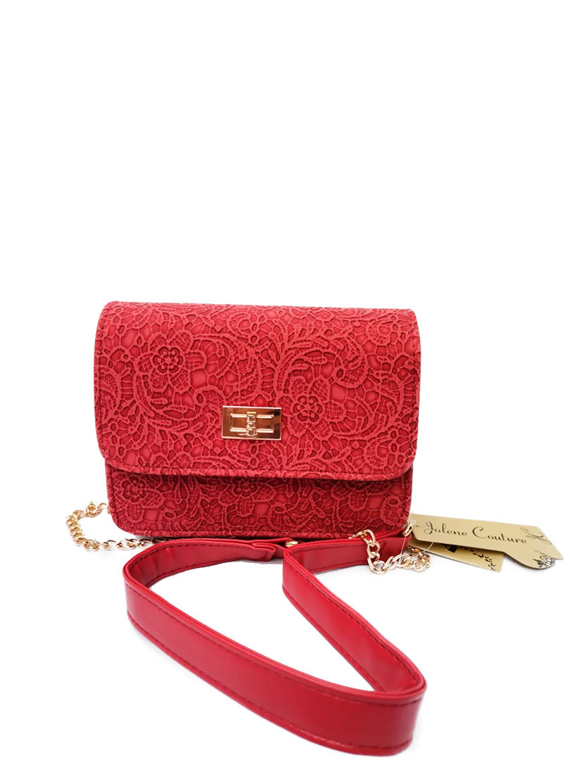 Crossbody en color Rojo - TEXTURIZADA