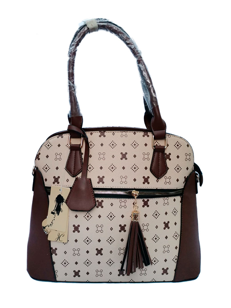 Bolso para Dama color Café con Beige