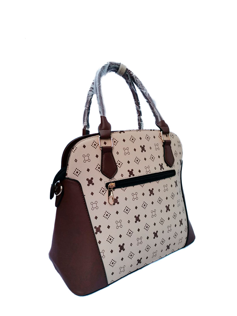 Bolso para Dama color Café con Beige